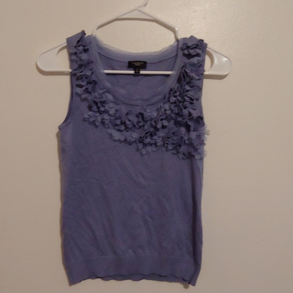 Talbots periwinkle shell sweater